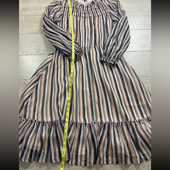 Derek Lam 10 Crosby Silk Knee Length Long Sleeve Dress - Picture 12 of 14